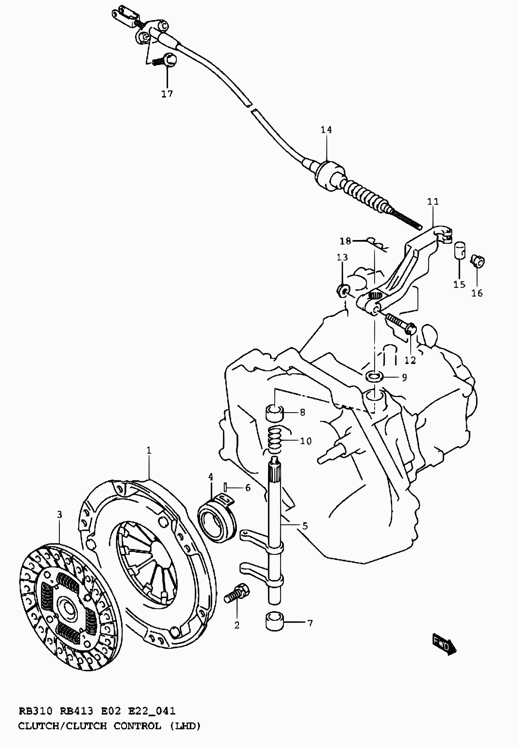 Suzuki 22400-83E10 - Диск сцепления, фрикцион unicars.by