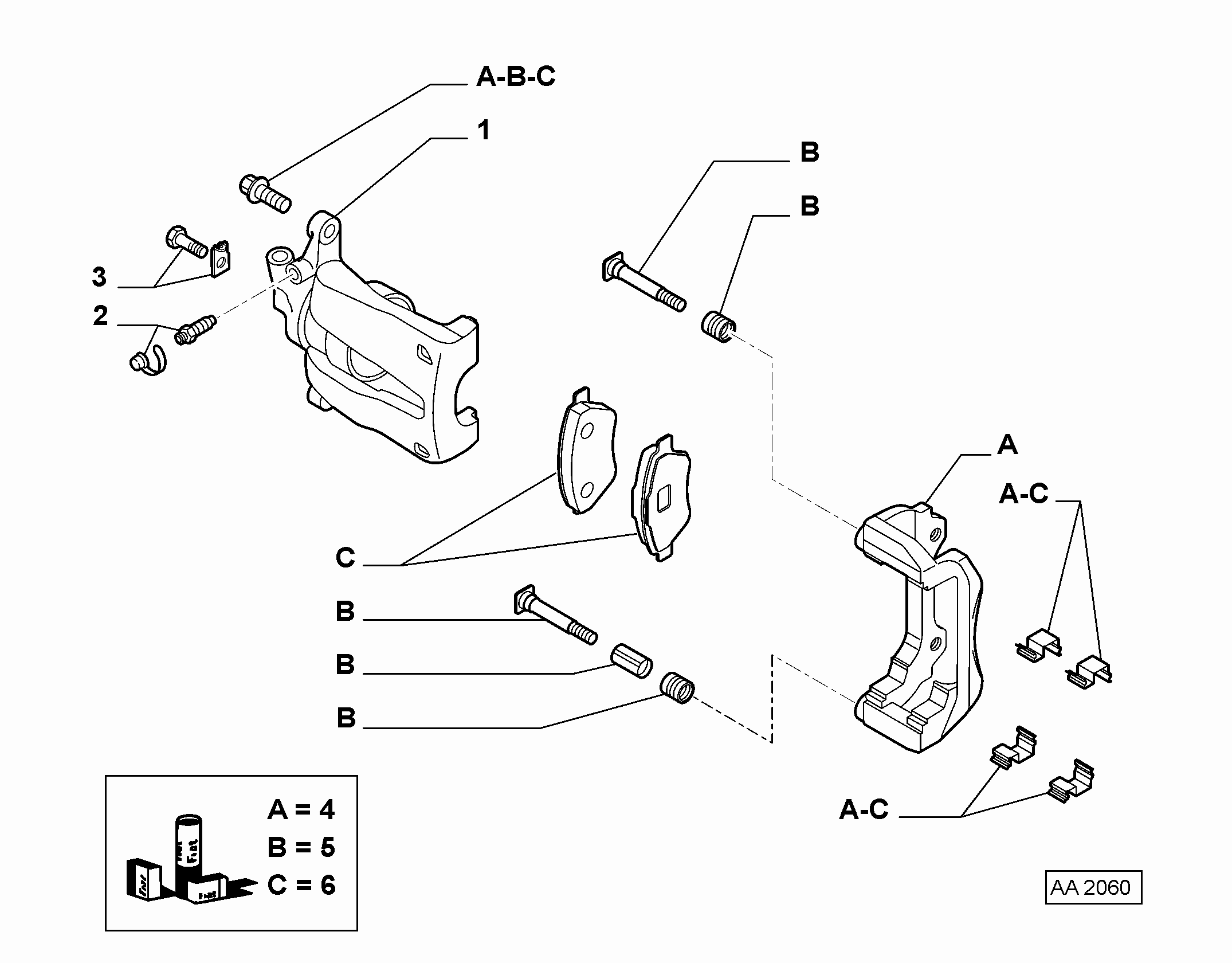 FIAT / LANCIA 77363933 - Ремкомплект, тормозной суппорт unicars.by