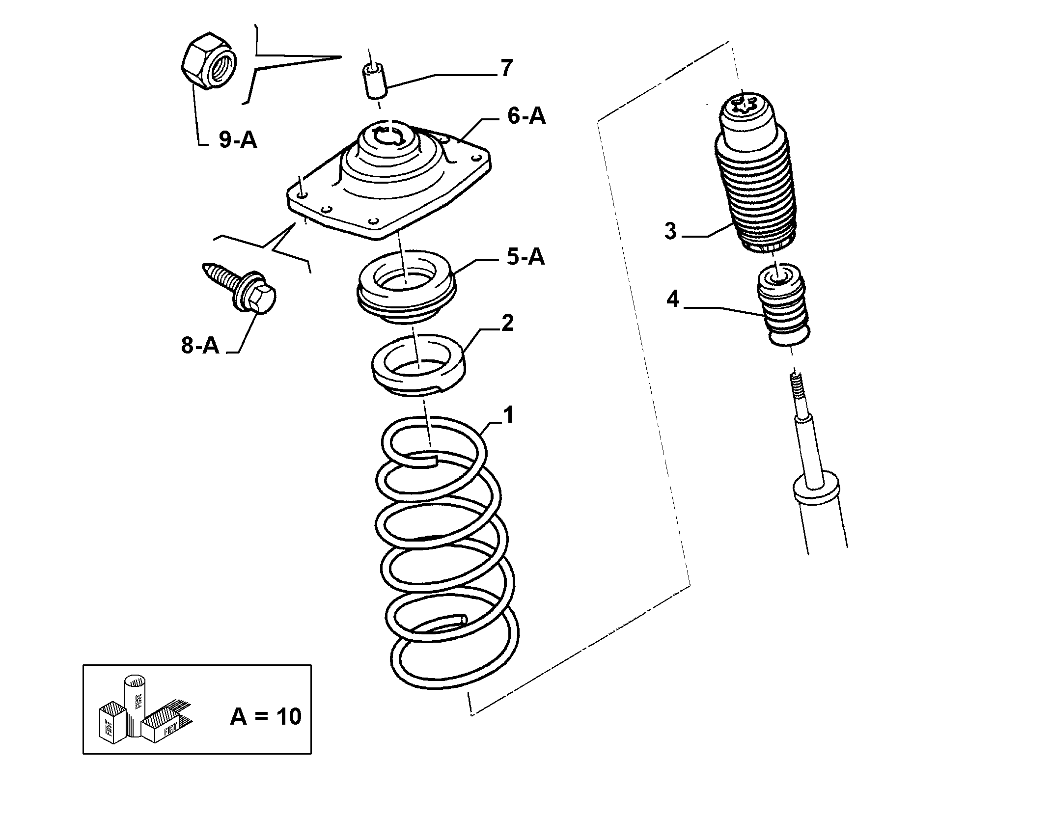 Lancia 1307021080 - Отбойник, демпфер амортизатора unicars.by