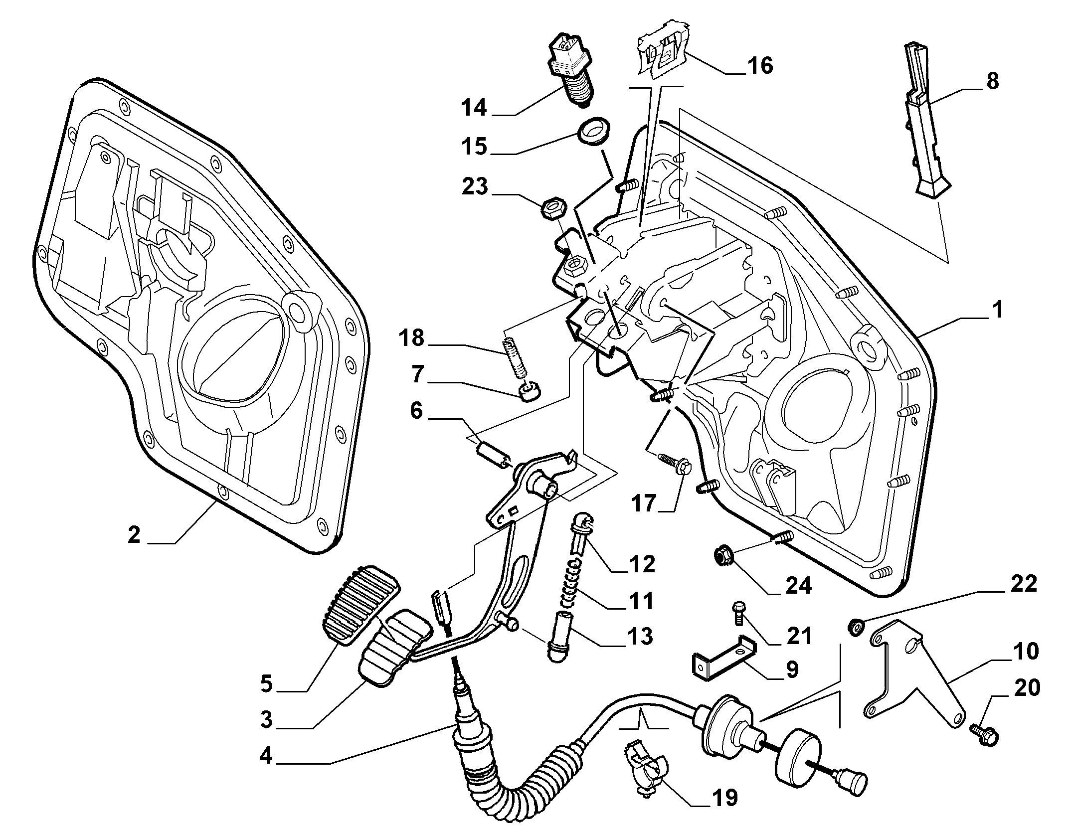 FIAT 9120805680 - Накладка на педаль, педаль сцепления unicars.by