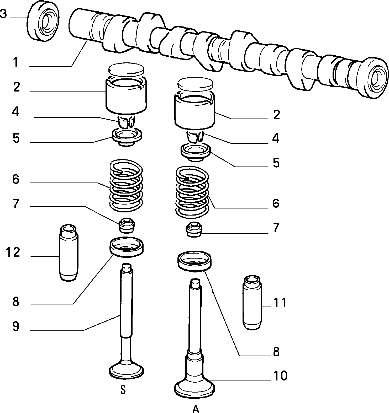 Lancia 46440885 - Уплотнительное кольцо, стержень клапана unicars.by