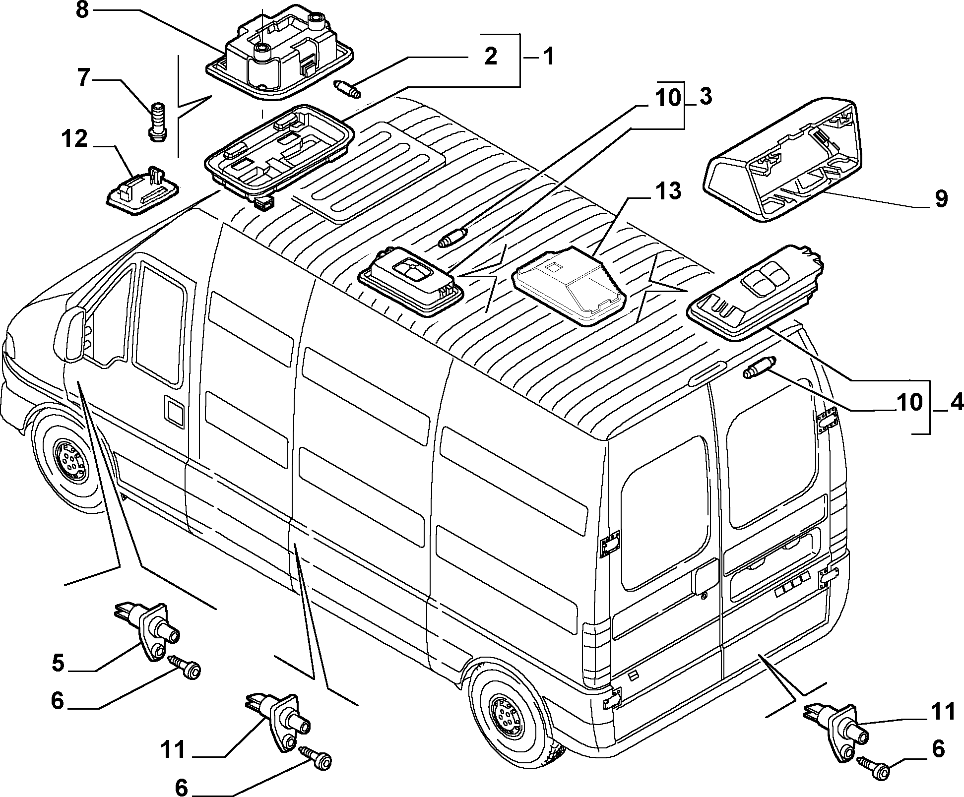 FIAT 71718217 - Лампа накаливания, габаритные фонари unicars.by