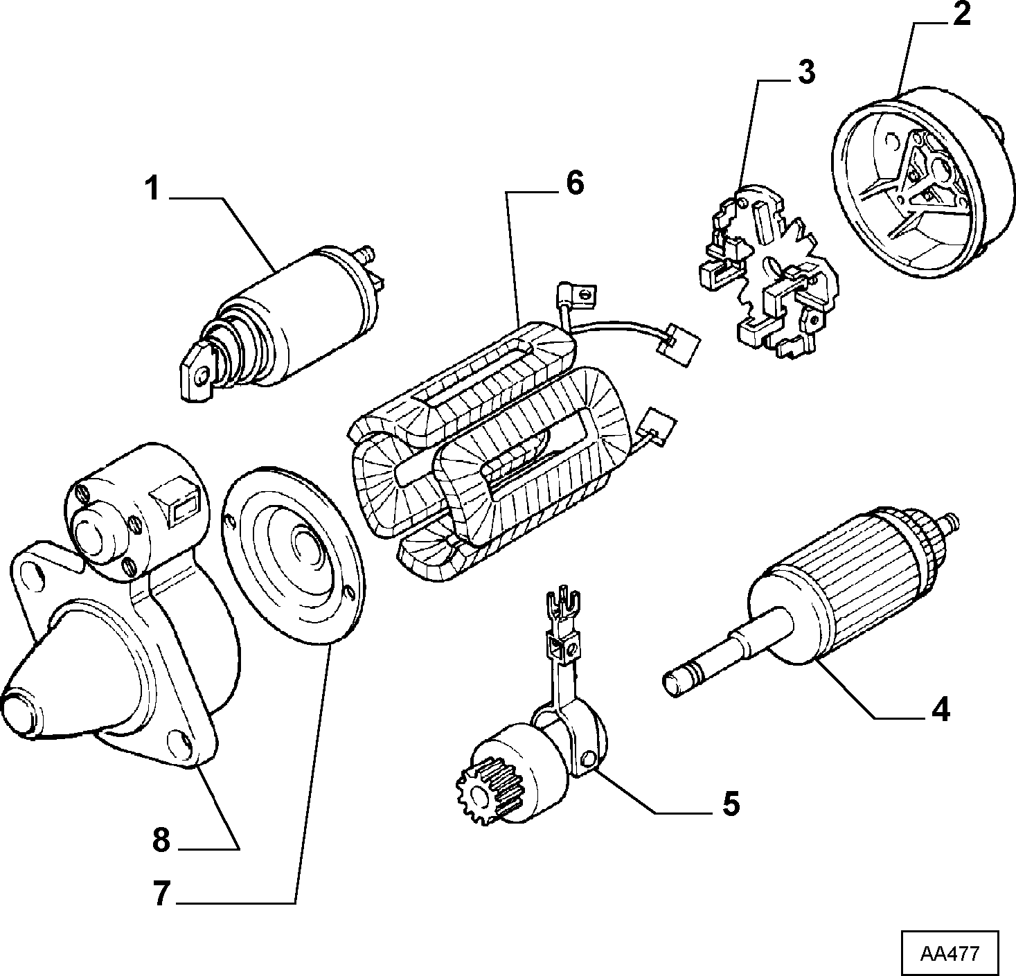 FIAT 9940366 - Тяговое реле, соленоид, стартер unicars.by