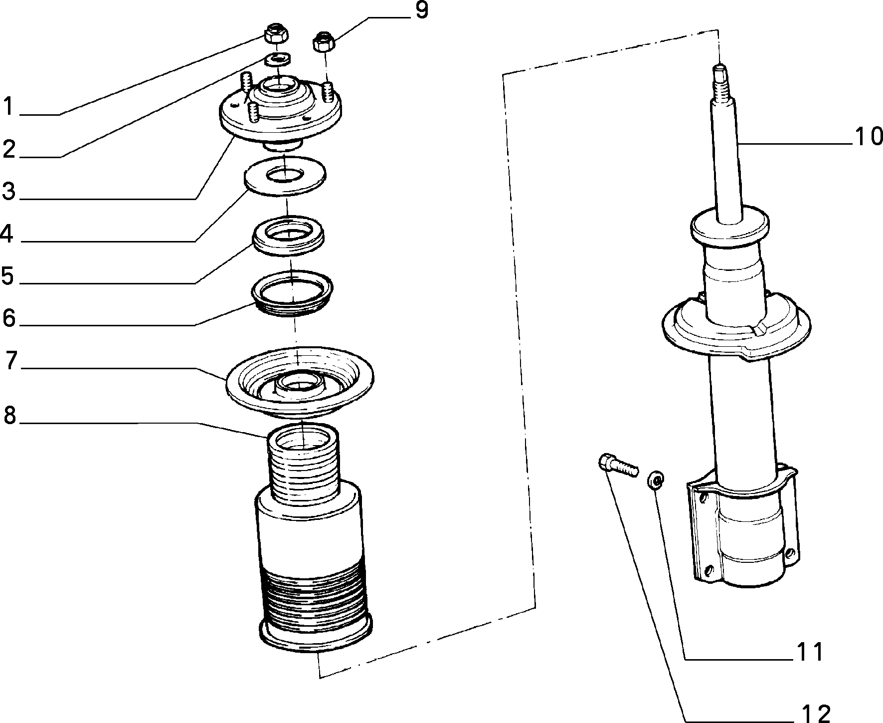 FIAT 439 0179 - Подшипник качения, опора стойки амортизатора unicars.by