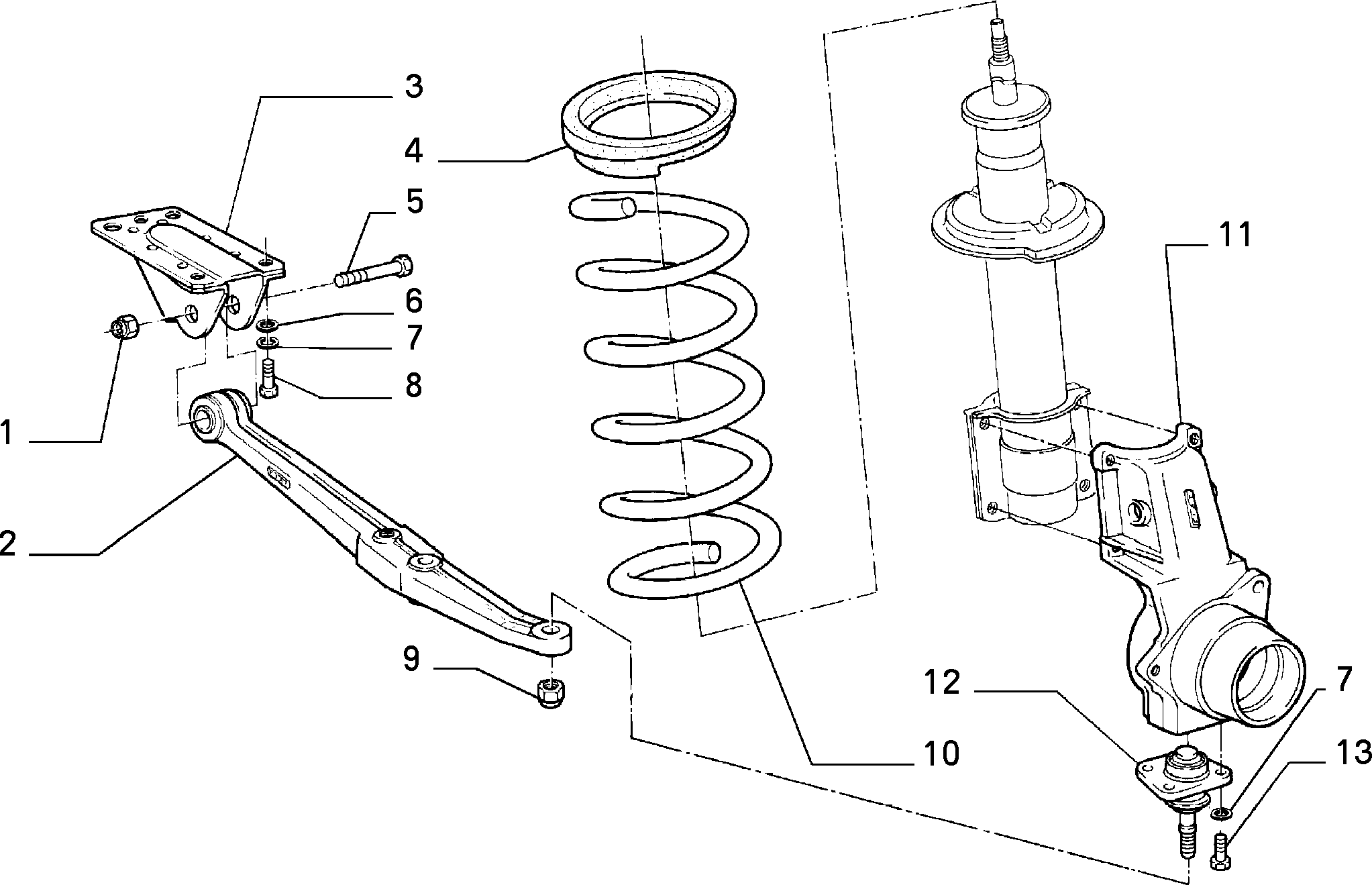 Lancia 7567284 - Шаровая опора, несущий / направляющий шарнир unicars.by