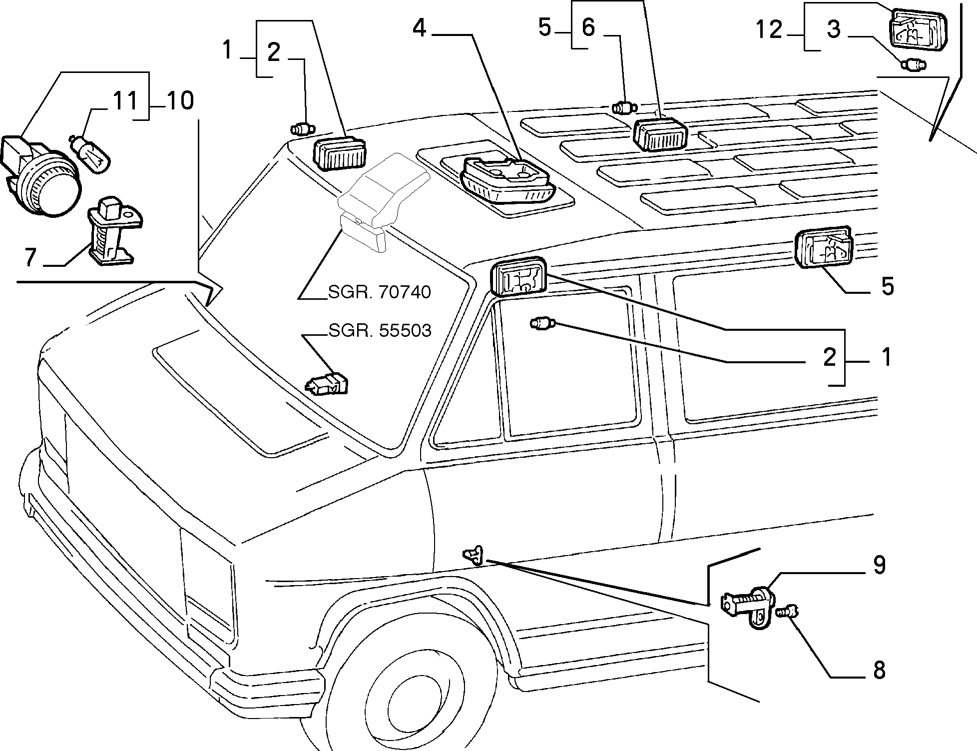 IVECO 14143990 - Лампа накаливания, освещение щитка приборов unicars.by