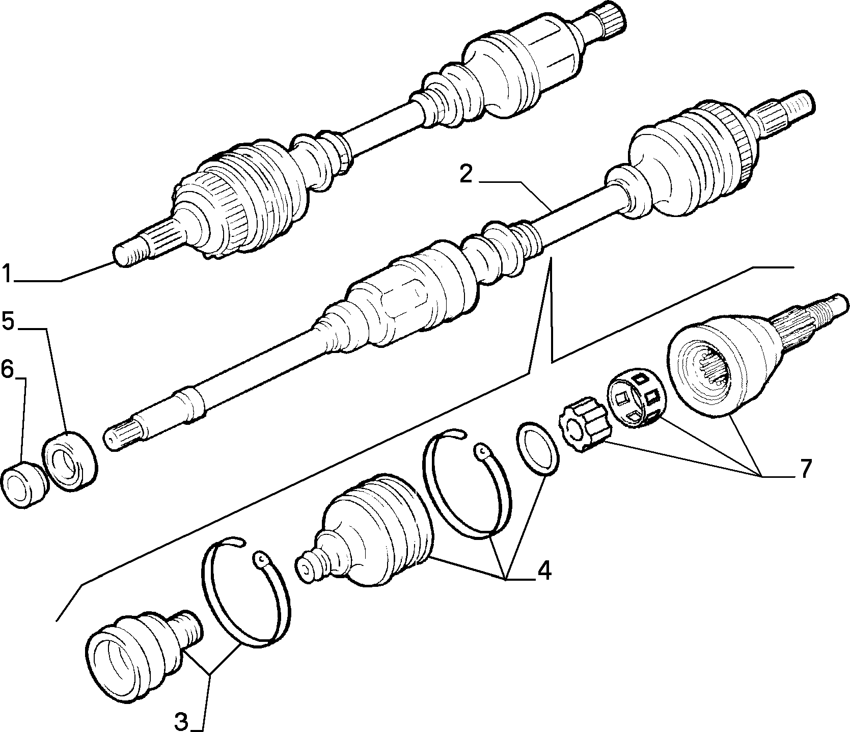 CITROËN 9567582280 - Шарнирный комплект, ШРУС, приводной вал unicars.by