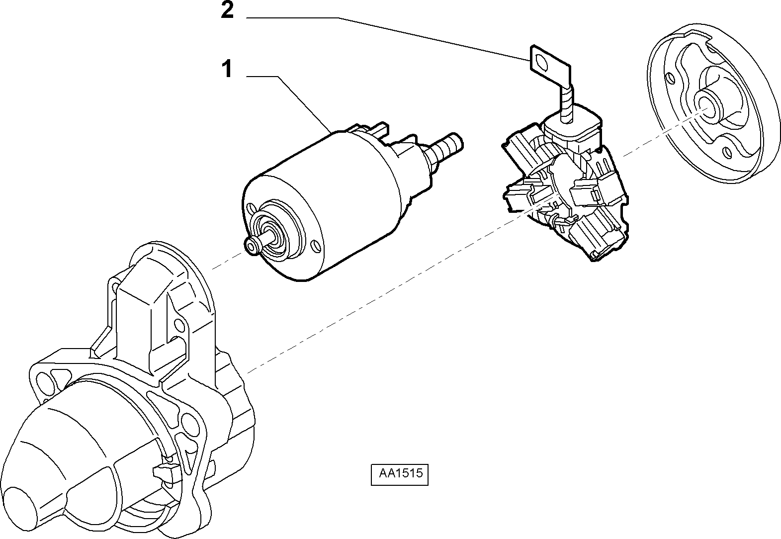 FIAT 773 650 65 - Кронштейн, угольная щетка unicars.by