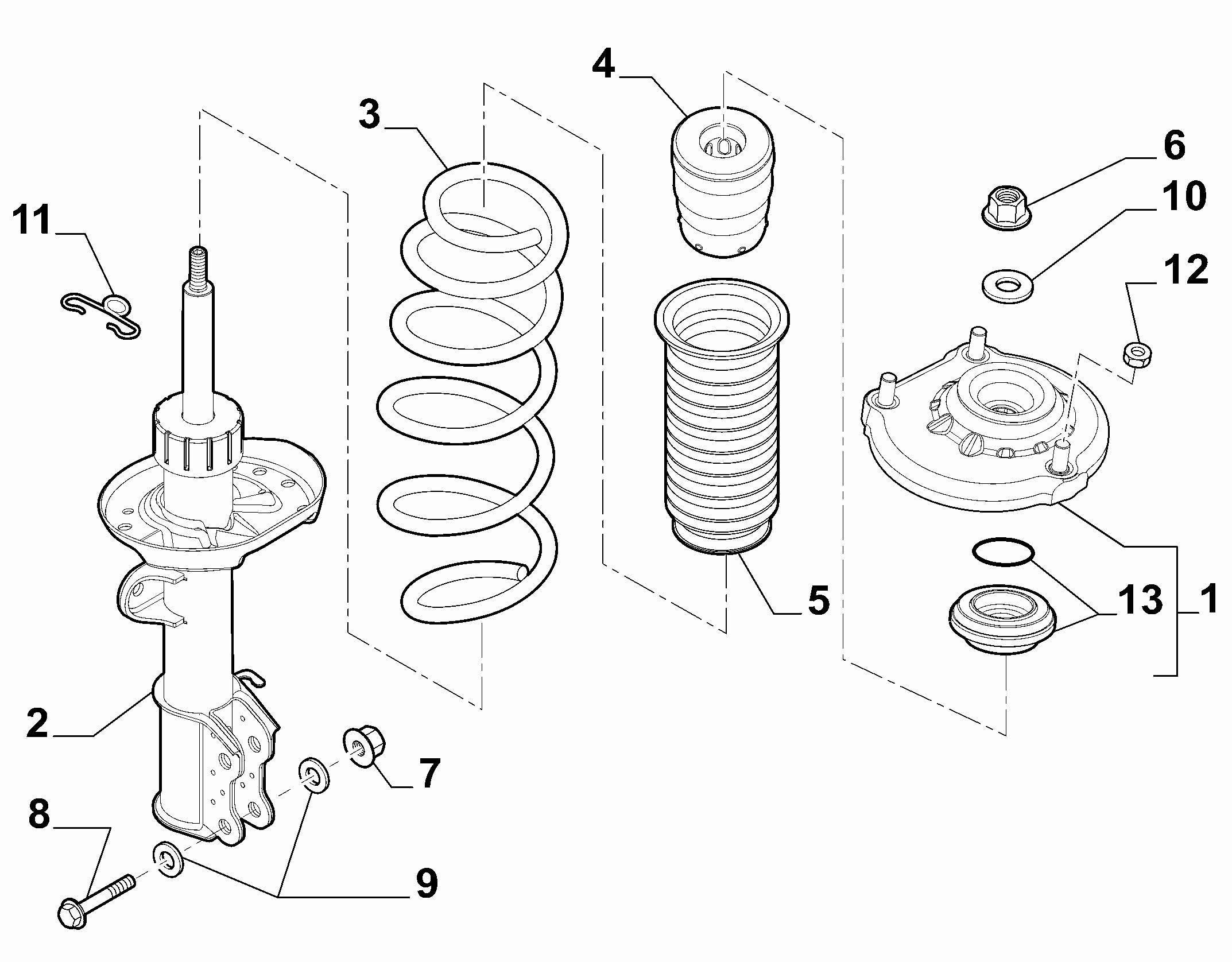 DAEWOO 51916658 - Опора стойки амортизатора, подушка unicars.by