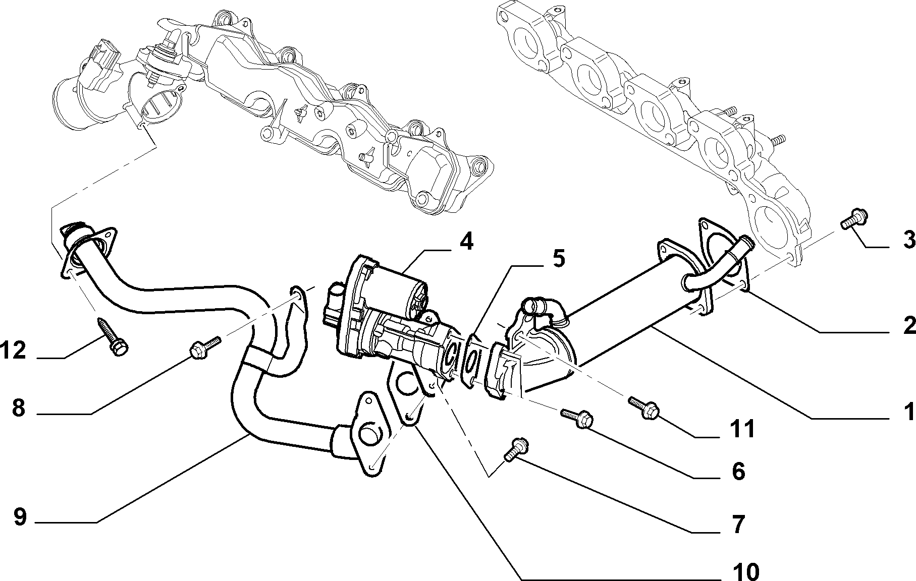 Lancia 9659694780 - Клапан возврата ОГ unicars.by