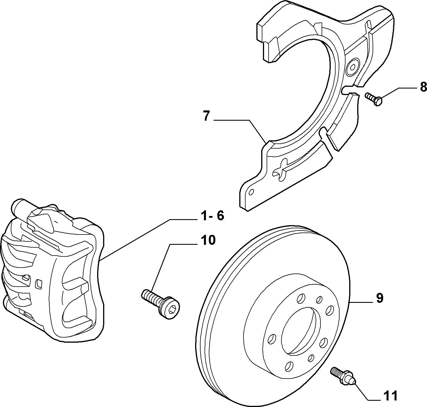 Alfarome/Fiat/Lanci 735353856 - Тормозной суппорт unicars.by