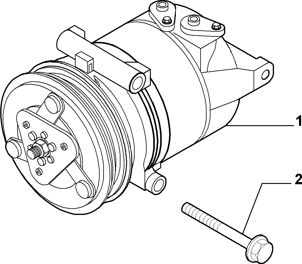 Lancia 9658128580 - Компрессор кондиционера unicars.by