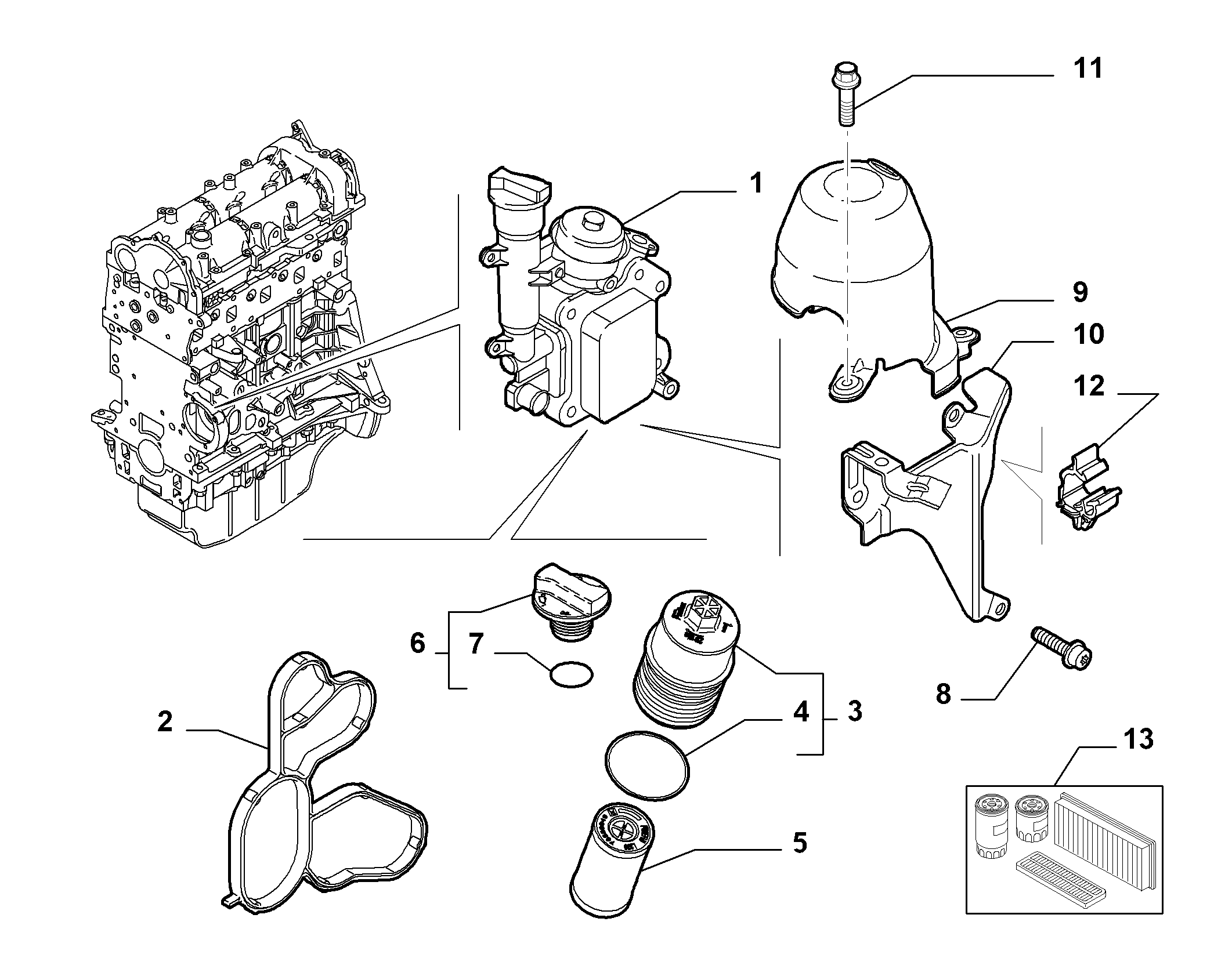 Chrysler 73500049 - Масляный фильтр unicars.by