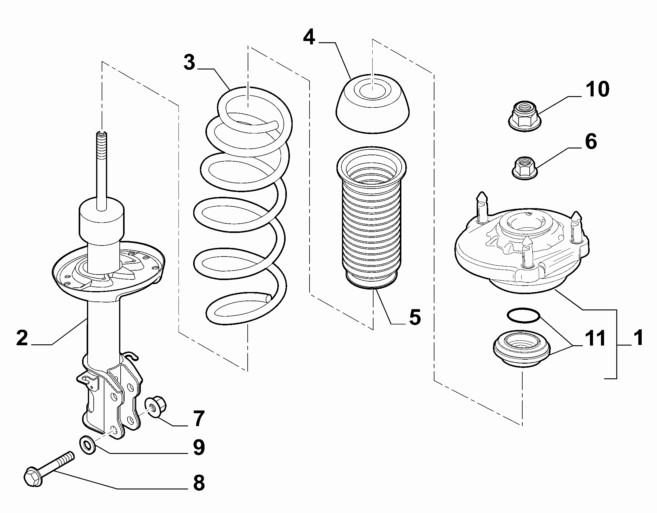 Alfa Romeo 51839931 - Опора стойки амортизатора, подушка unicars.by