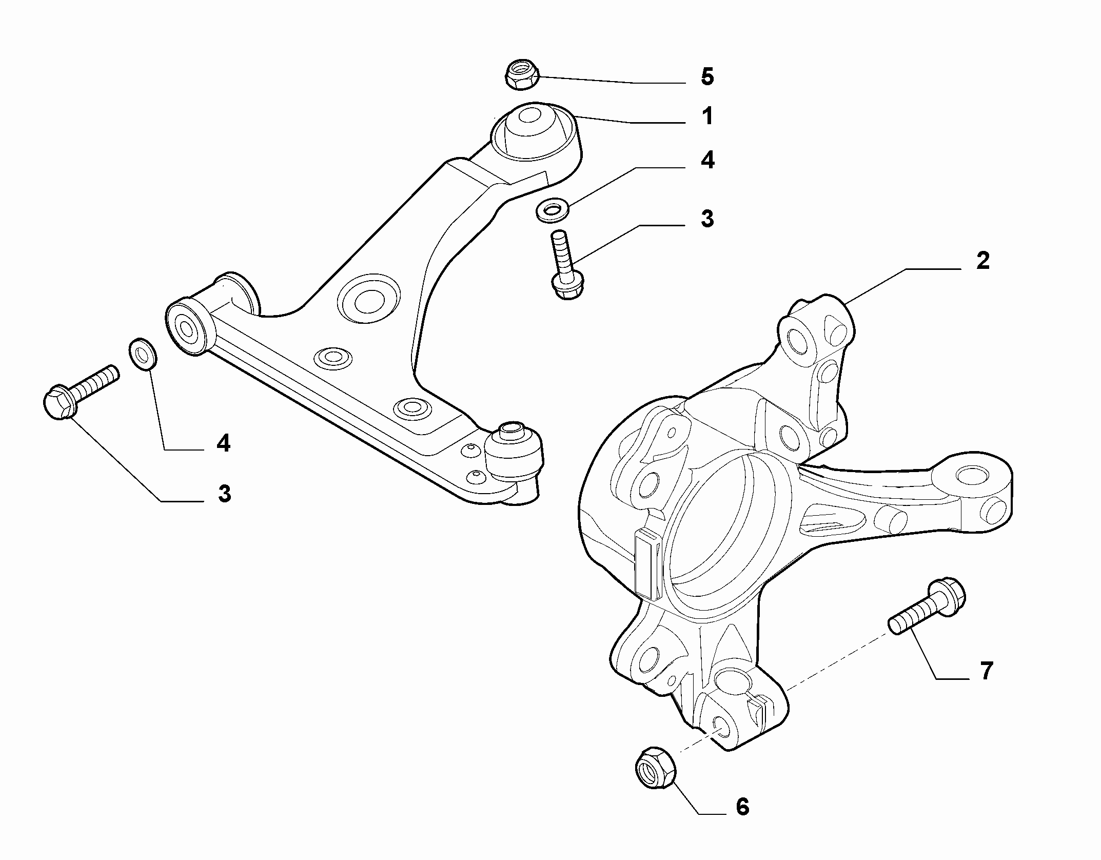 Abarth 51783056 - Сайлентблок, рычаг подвески колеса unicars.by