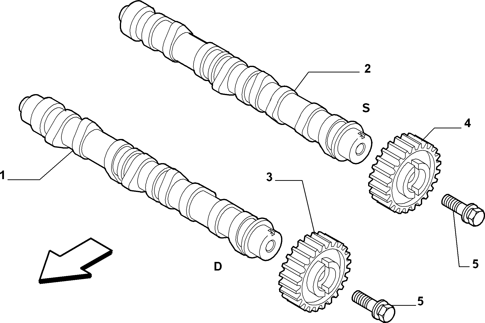 Dodge 46823507 - Распредвал unicars.by