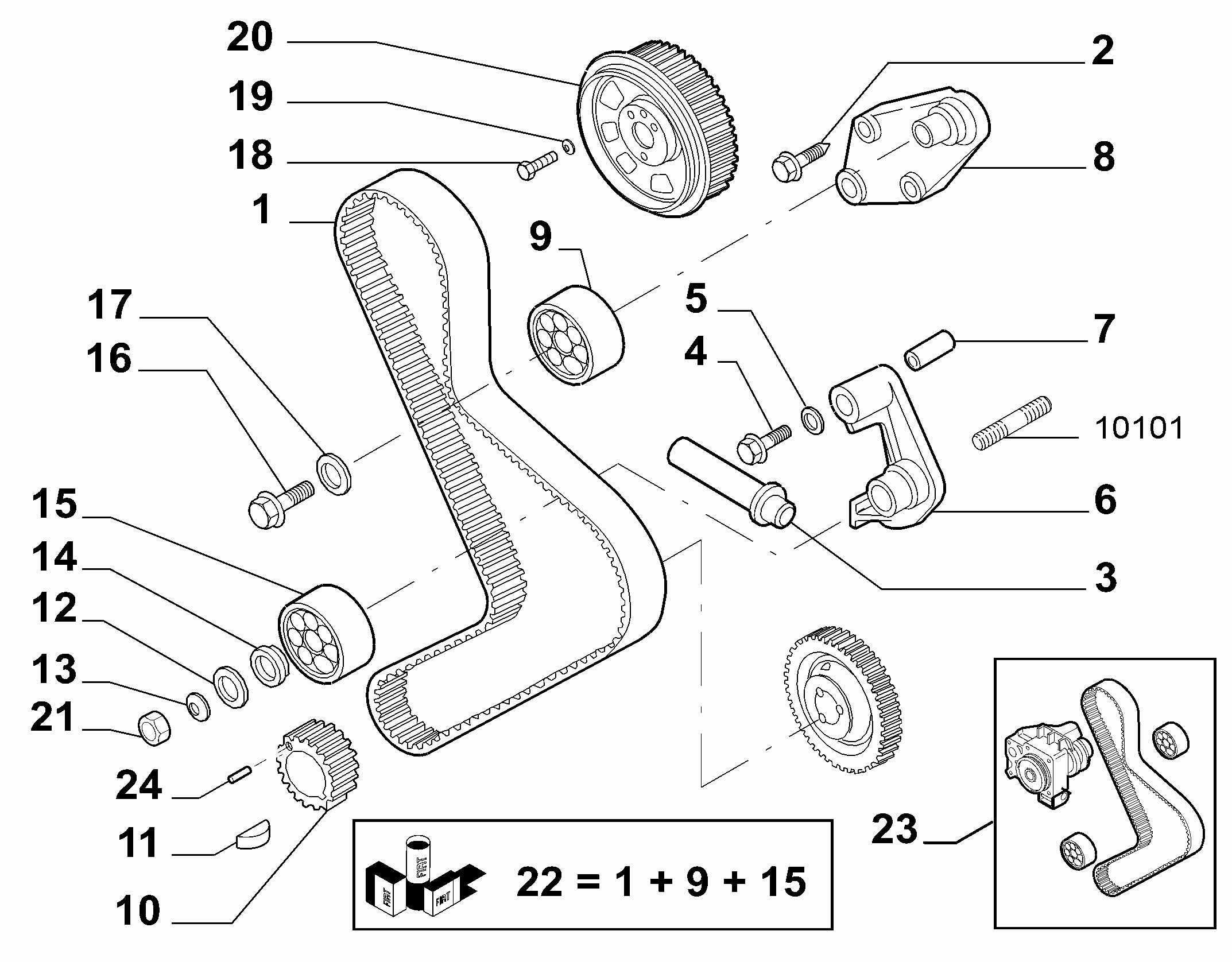 RENAULT 71736720 - Комплект зубчатого ремня ГРМ unicars.by