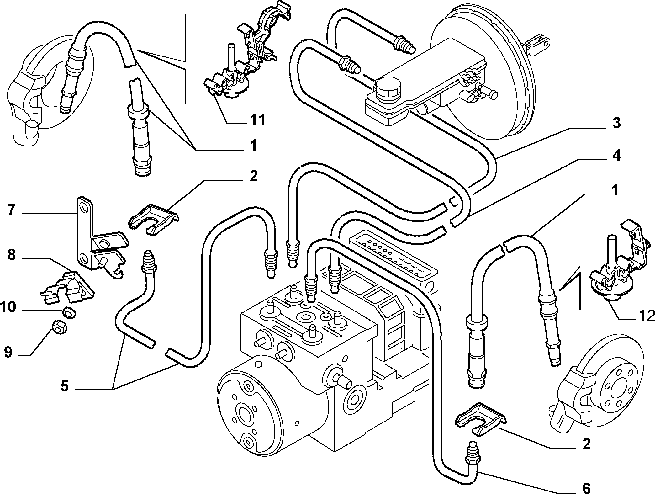 Lancia 51748935 - Тормозной шланг unicars.by