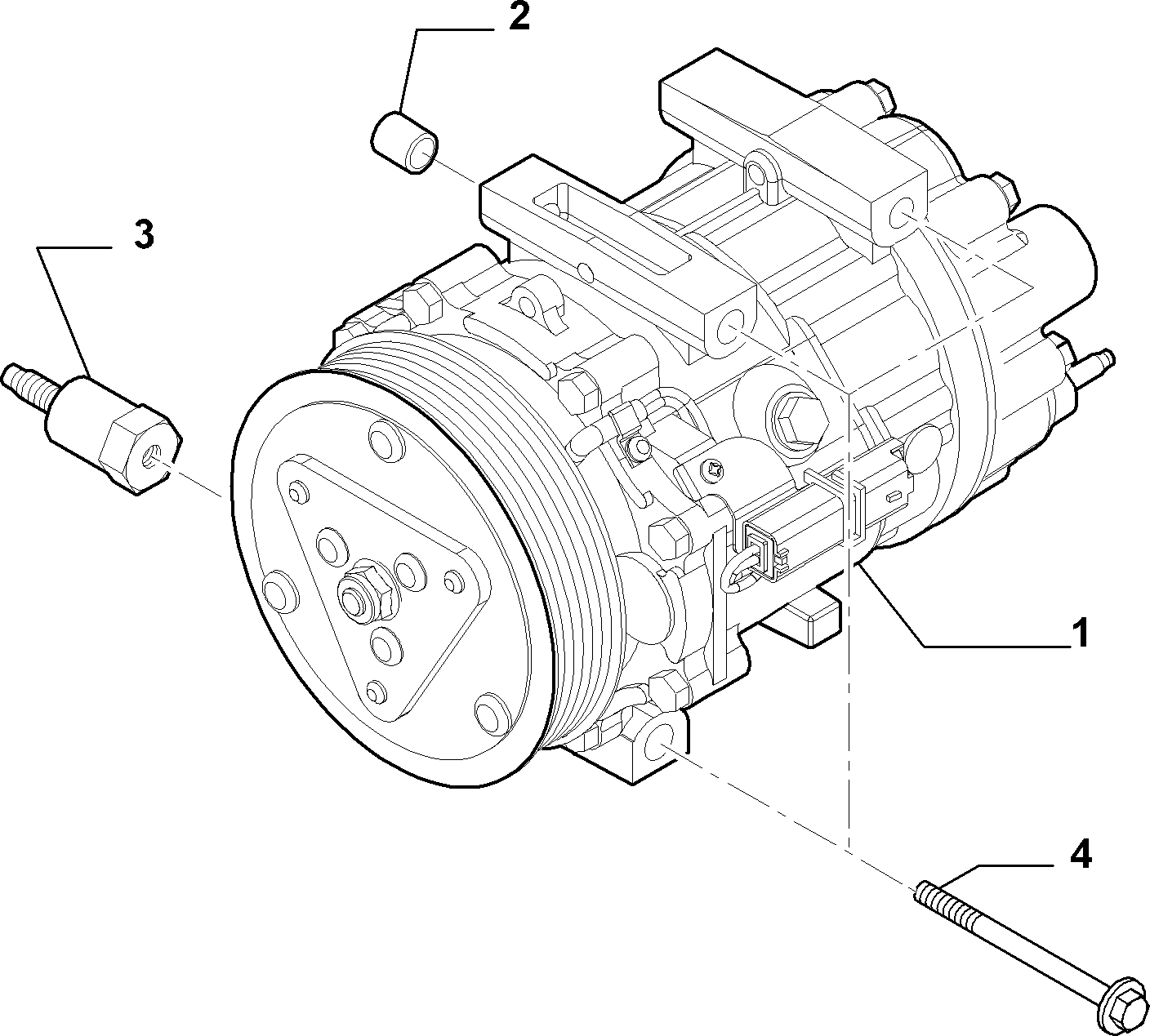 FIAT 9687499380 - Компрессор кондиционера unicars.by