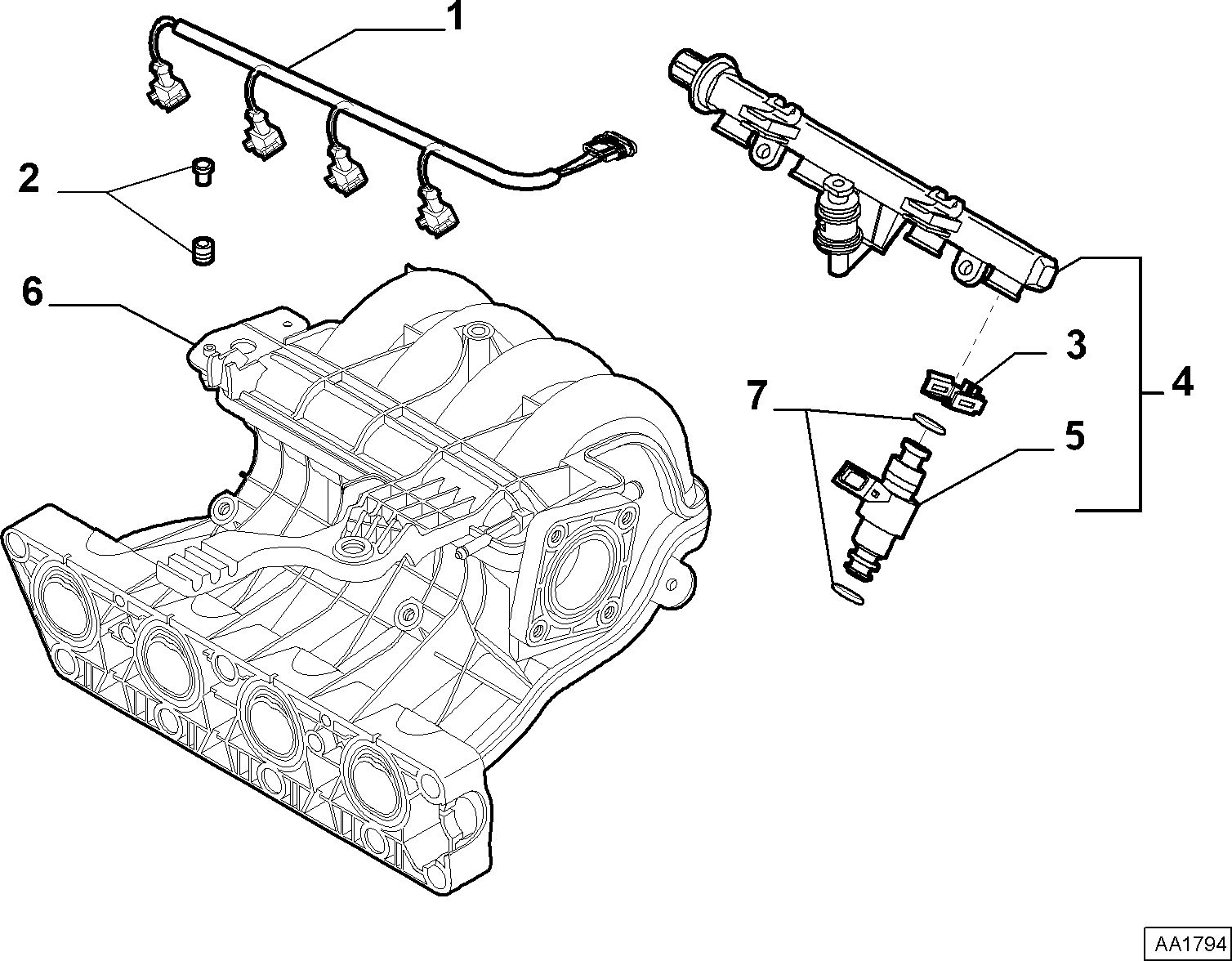 FORD 7083082 - Уплотнительное кольцо, клапанная форсунка unicars.by