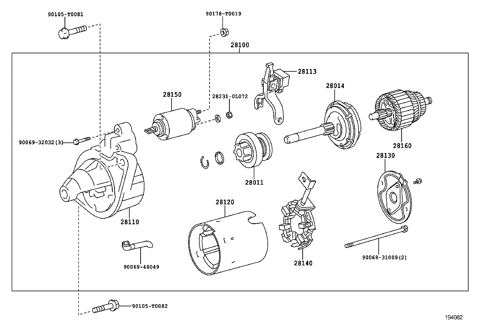 TOYOTA 90069 32032 - Болт unicars.by