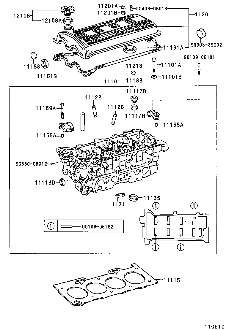 TOYOTA 90311-35035 - Уплотняющее кольцо, распредвал unicars.by