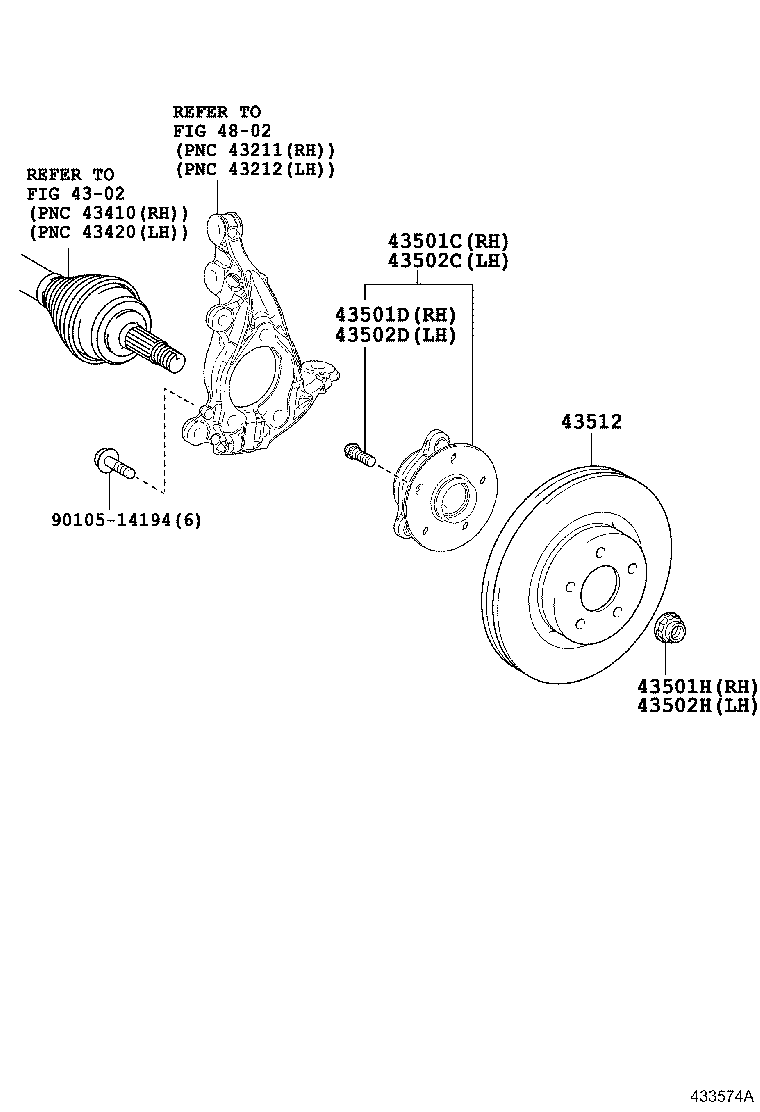 LEXUS 43512-47060 - Тормозной диск unicars.by