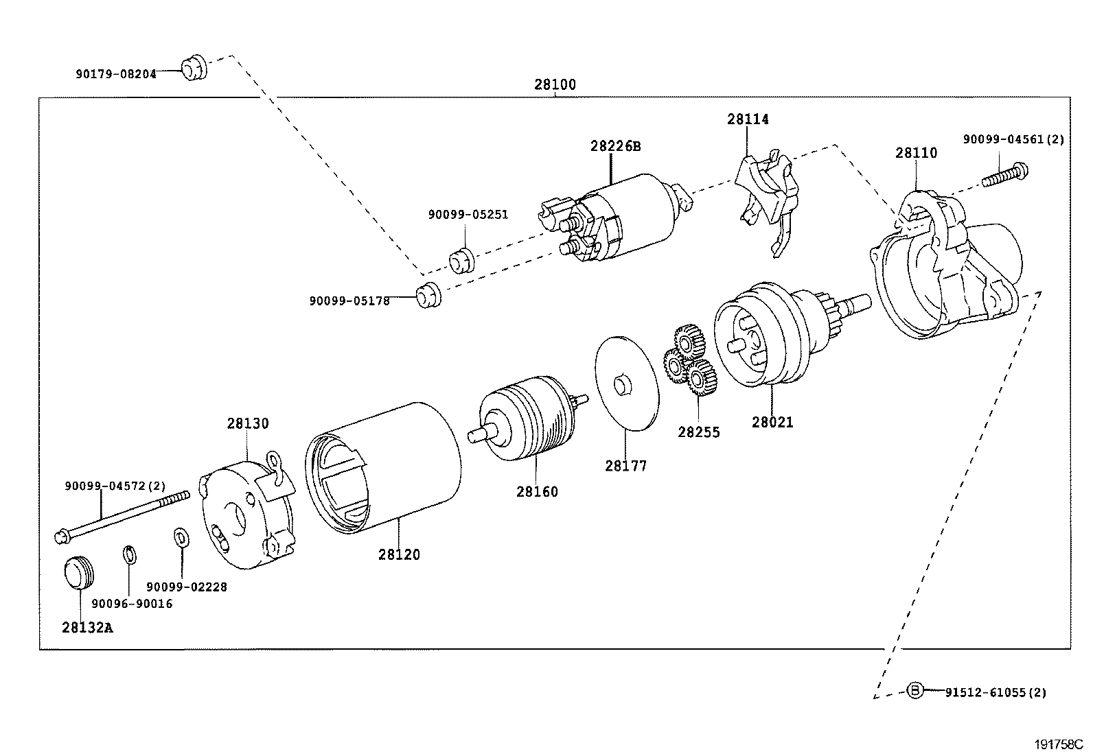 TOYOTA 2810075190 - Стартер unicars.by