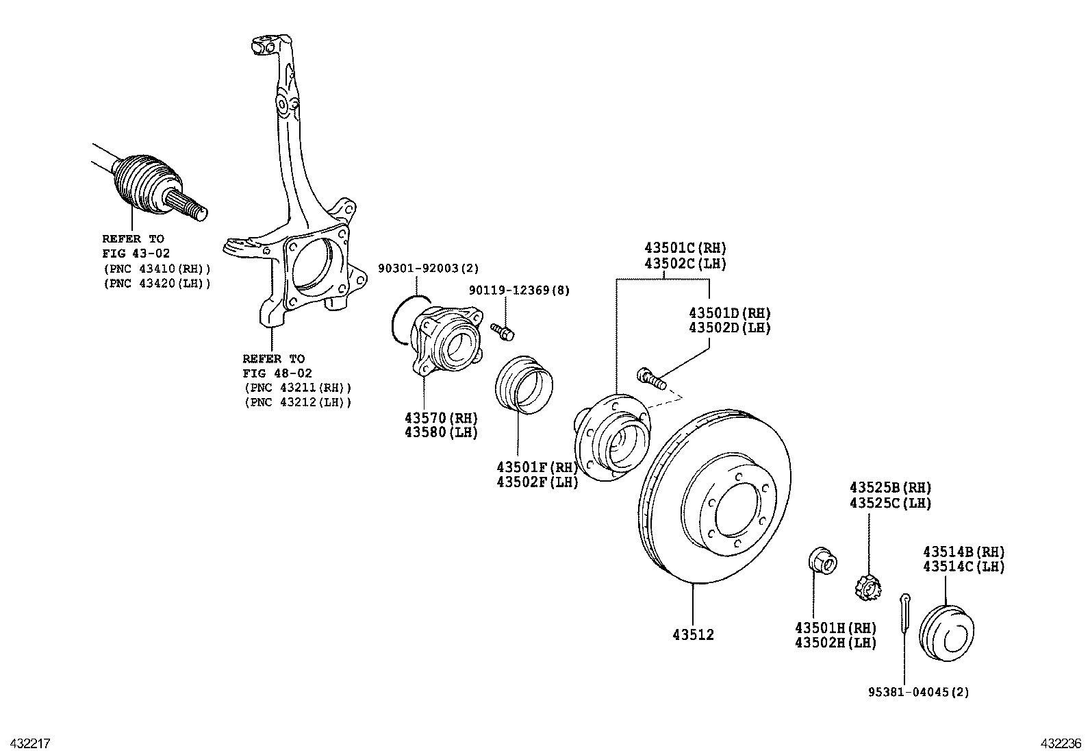 TOYOTA 4351260190 - Тормозной диск unicars.by