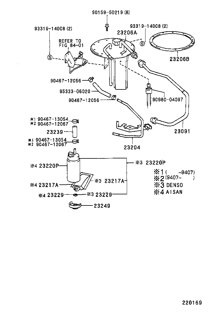 LEXUS 23220-74020 - Топливный насос unicars.by