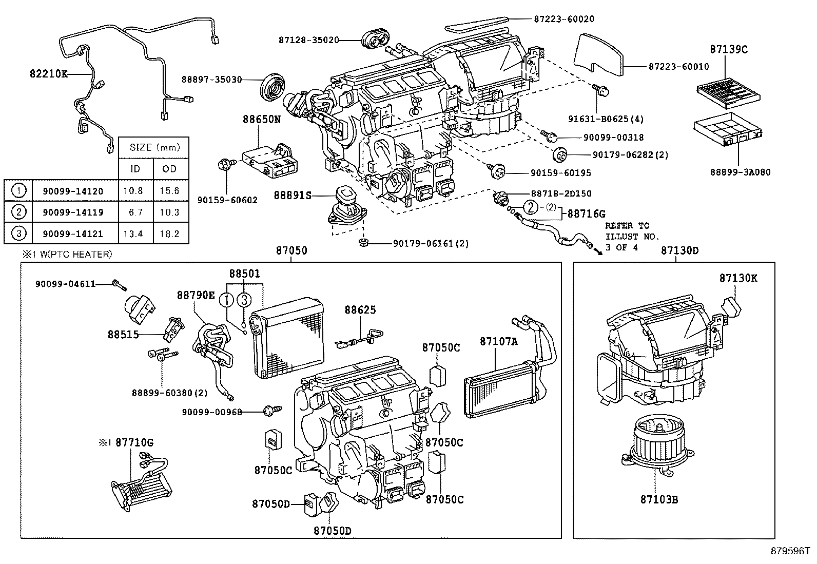 TOYOTA 90099-14121 - Комплект уплотнительных колец unicars.by