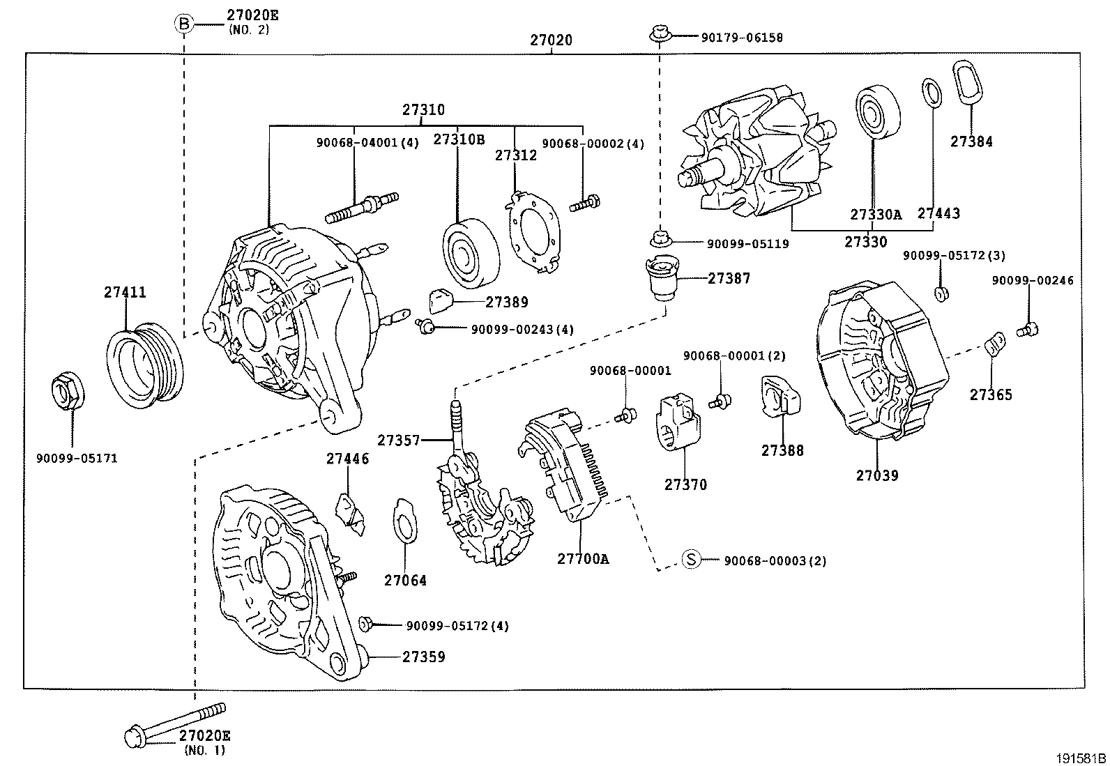 TOYOTA 273300H010 - Генератор unicars.by