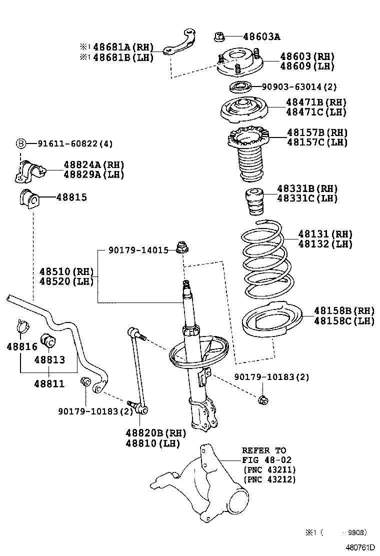 LEXUS 48820-33020 - Тяга / стойка, стабилизатор unicars.by