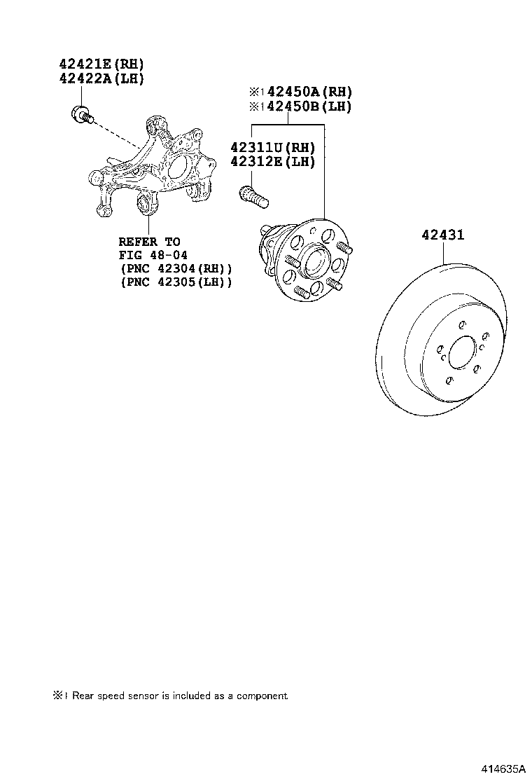 TOYOTA 9094202082 - Ступица колеса, поворотный кулак unicars.by