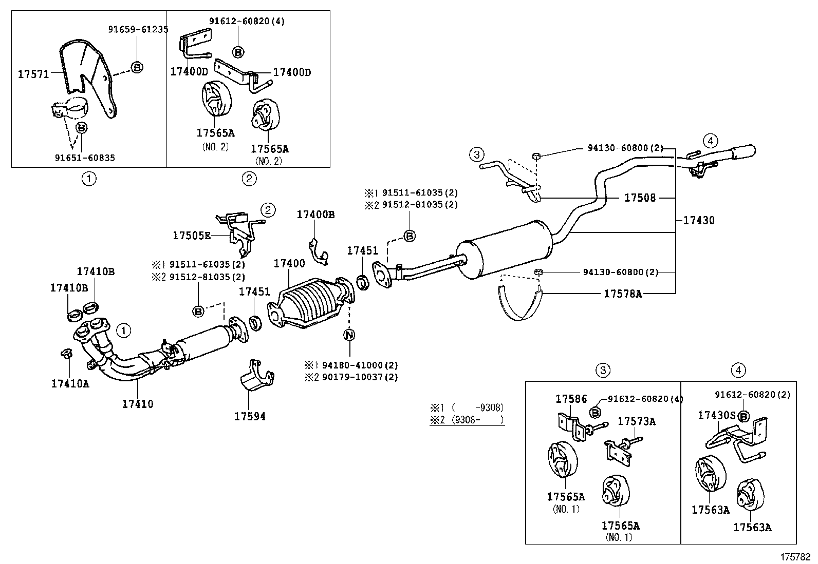 TOYOTA 9165160835 - Болт, система выпуска unicars.by