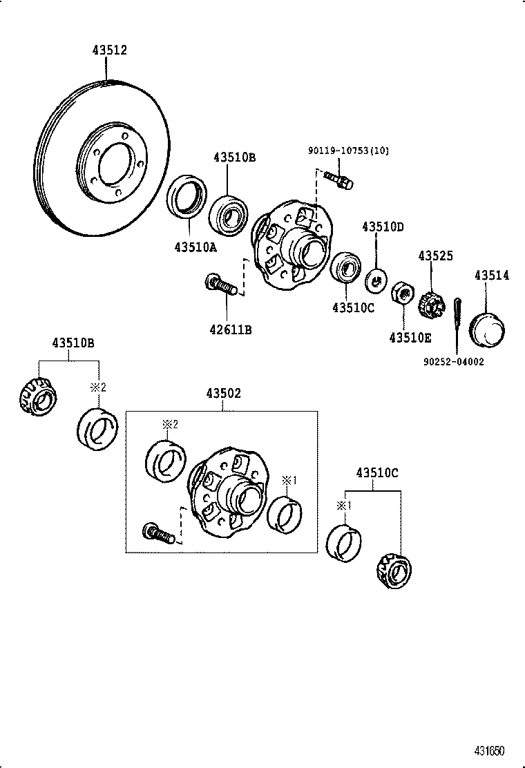 Suzuki 43512-26090 - Тормозной диск unicars.by