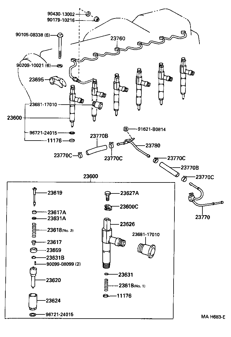 TOYOTA 9672124015 - Прокладка, впускной коллектор unicars.by