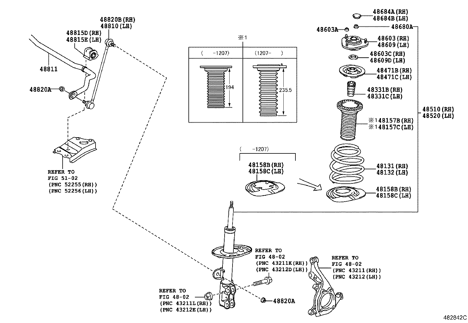 LEXUS 48820-42030 - Тяга / стойка, стабилизатор unicars.by