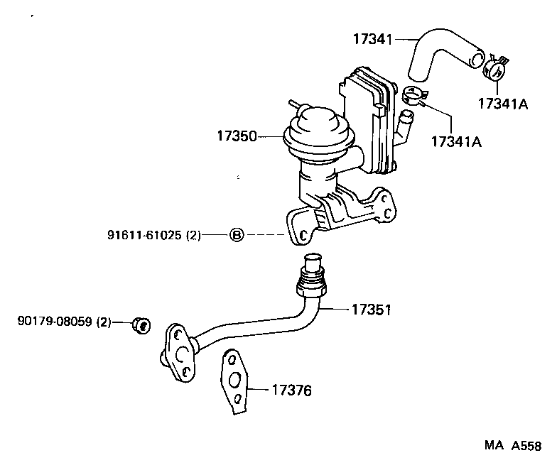 TOYOTA 9017908059 - Гайка, выпускной коллектор unicars.by