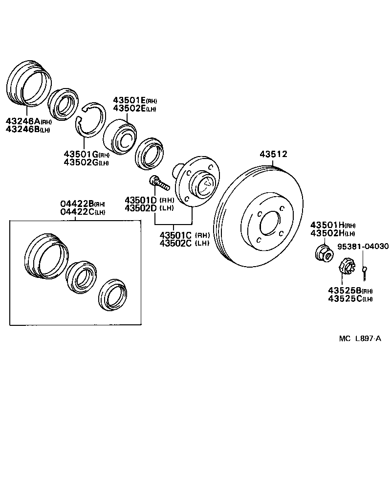 Chevrolet 4351212550 - Тормозной диск unicars.by