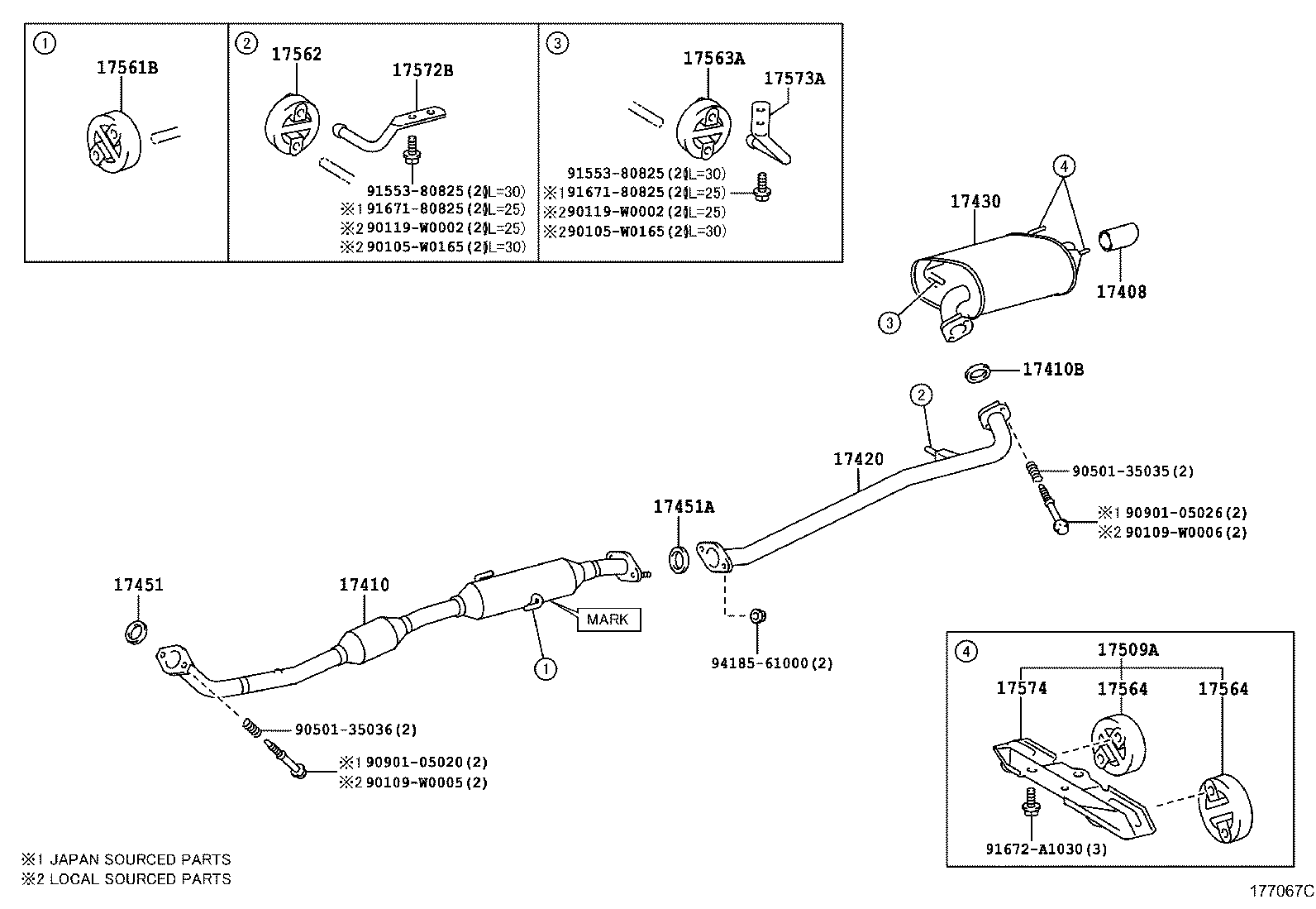 TOYOTA 17565-0D100 - Втулка стабилизатора unicars.by