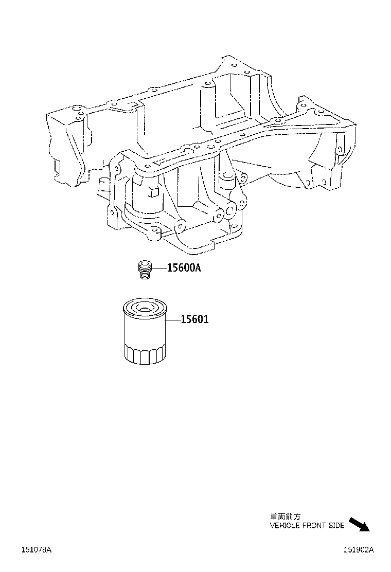 TOYOTA 90915CA001 - Масляный фильтр unicars.by