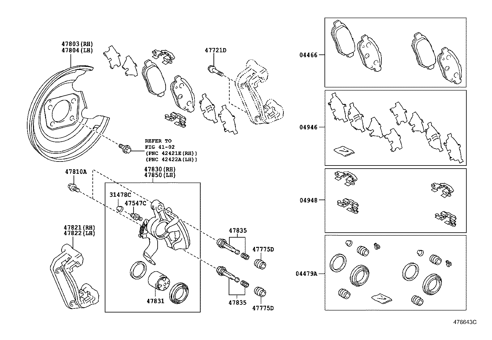 FORD ASIA / OCEANIA 0446652140 - Тормозные колодки, дисковые, комплект unicars.by