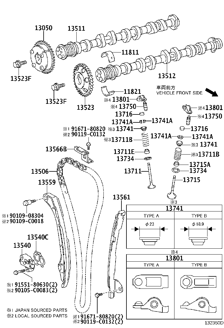 TOYOTA 13750-0V030 - Толкатель, гидрокомпенсатор unicars.by