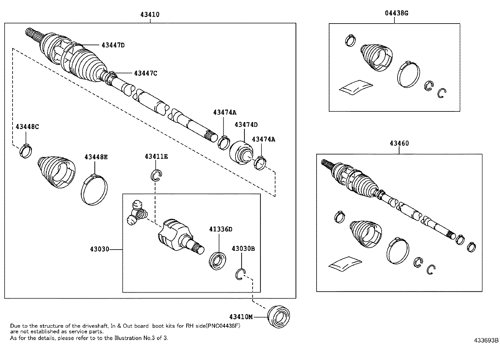 TOYOTA 43030-02100 - Трипоид, муфта с шипами, приводной вал unicars.by