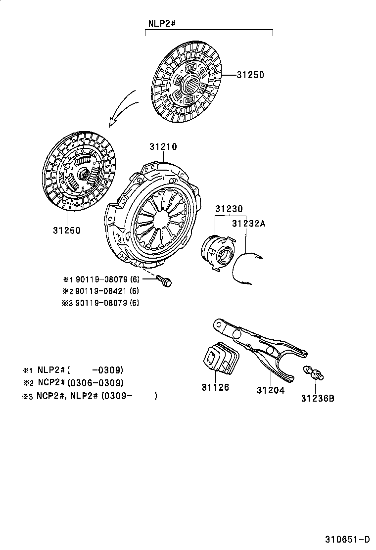 TOYOTA 31230-52020 - Выжимной подшипник сцепления unicars.by