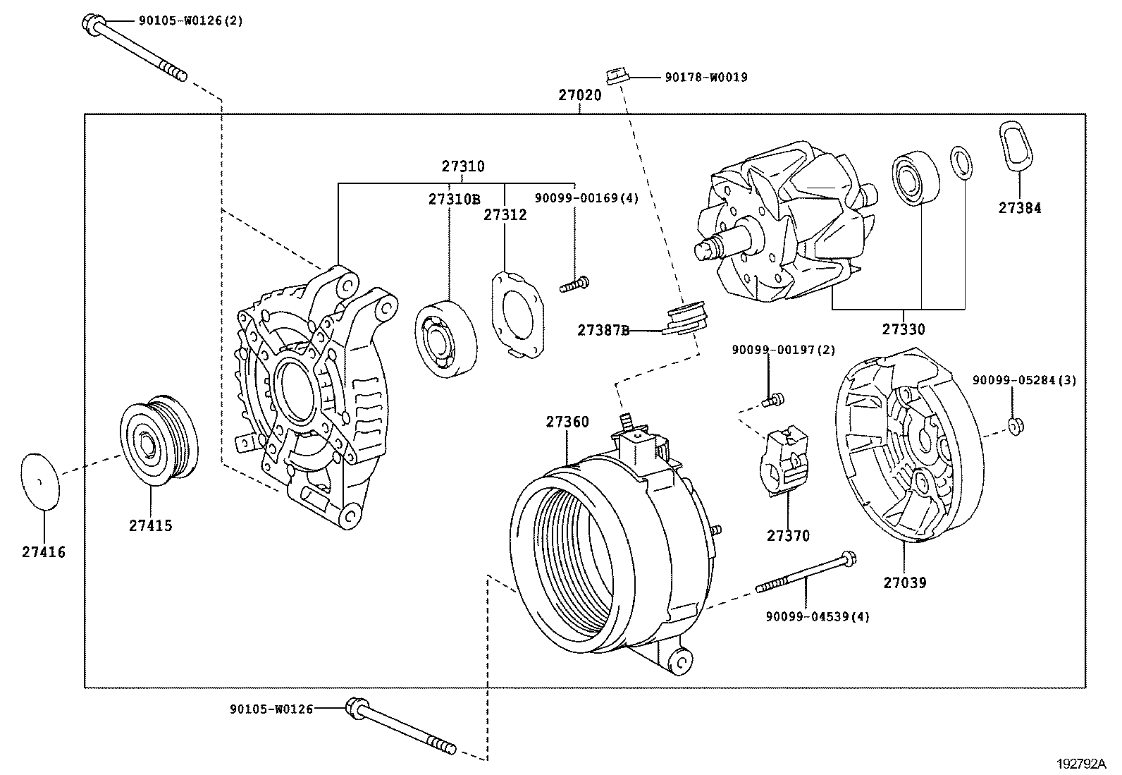 LEXUS 27060-0R011 - Шкив генератора, муфта unicars.by