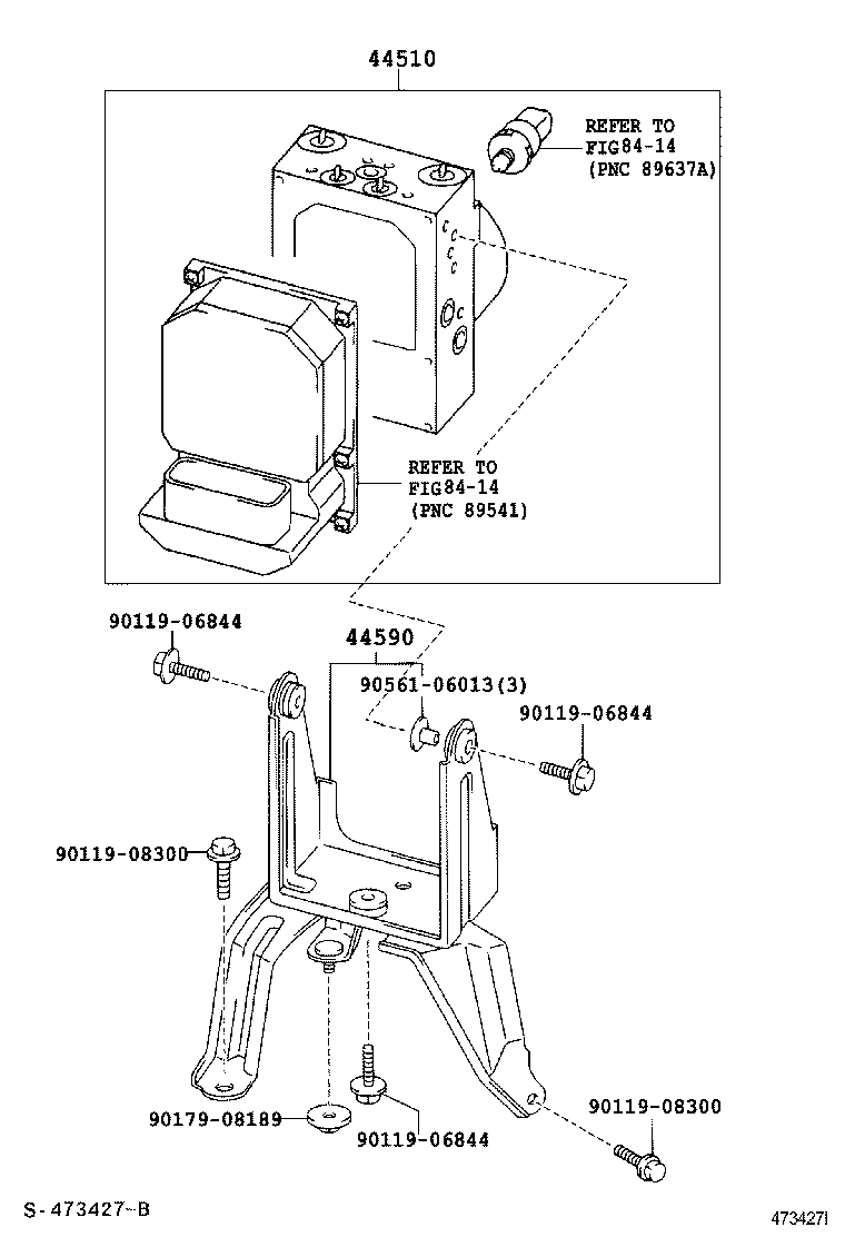 TOYOTA 44050 05063 - Гидроагрегат, тормозная система unicars.by