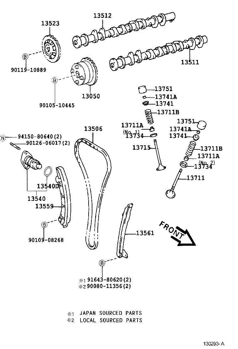 TOYOTA 9030122013 - Прокладка, впускной коллектор unicars.by