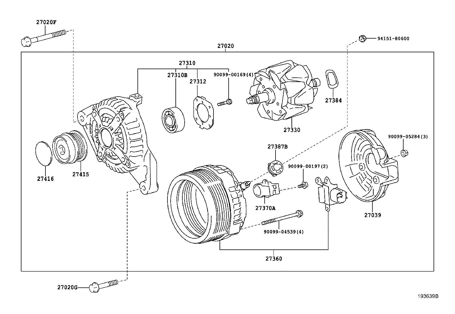 TOYOTA 270600V010 - Генератор unicars.by